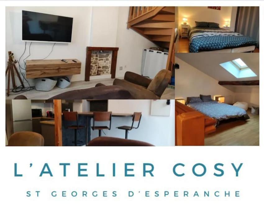 L'Atelier Cosy - Maison De Village Atypique Saint-Georges-d'Esperanche Luaran gambar